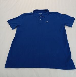 Vineyard Vines The Heritage Royal Blue Polo Shirt Boys Size XL